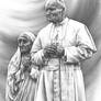 pope John Paul II and Mother Teresa