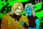 Sabretooth and Moryna (Commission) by 2GoShowMedia