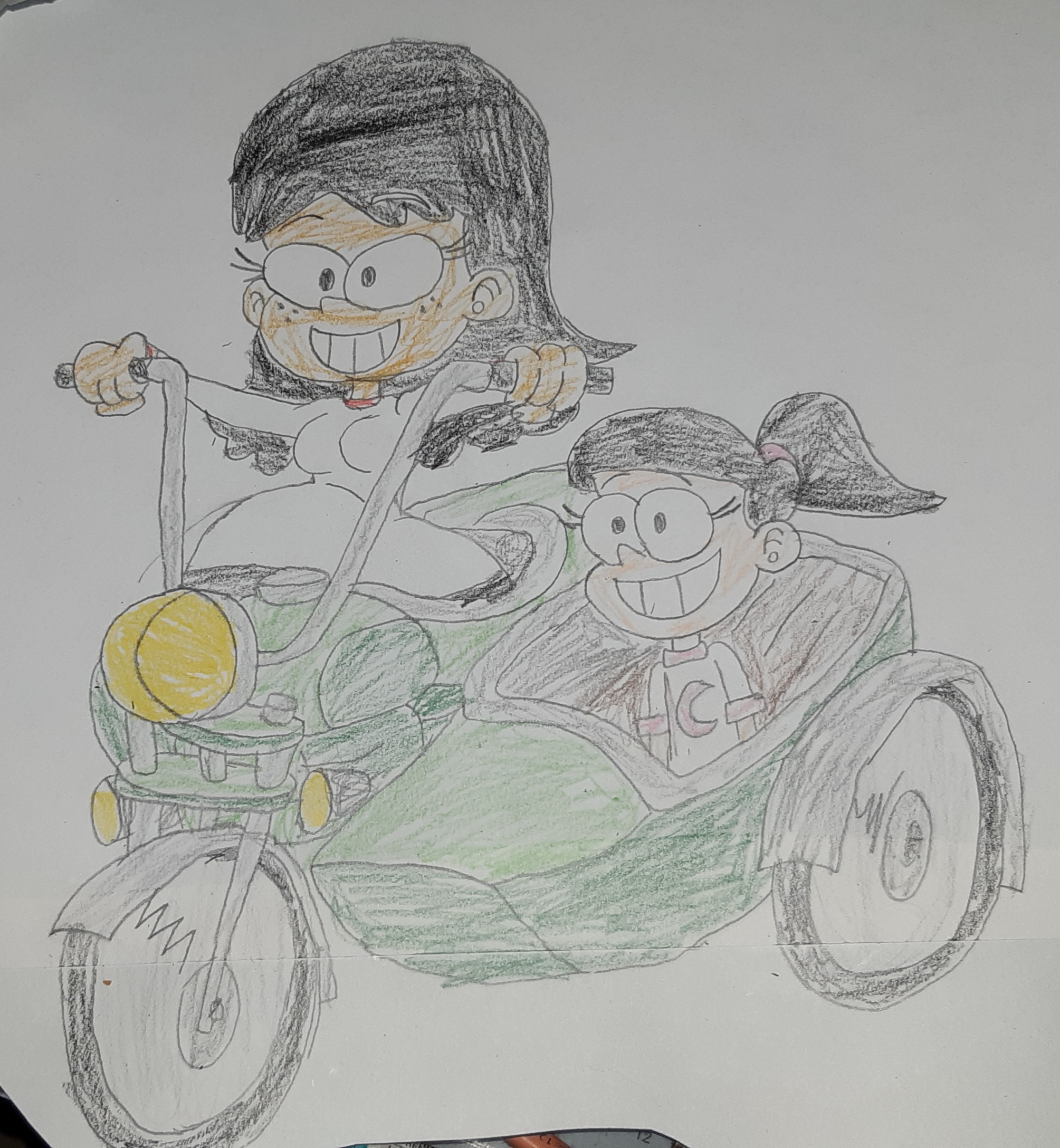 Stella Zhau pregnant and Janice ride motorcycle by Jaketstepp on DeviantArt