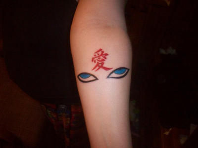 Gaara eyes tattoo by blueslilmamama on DeviantArt