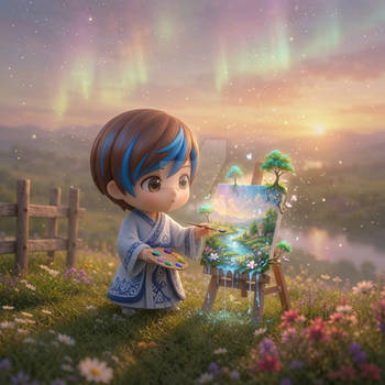 Meet Wenzhi, our chibi hero, a fantasy adventurer