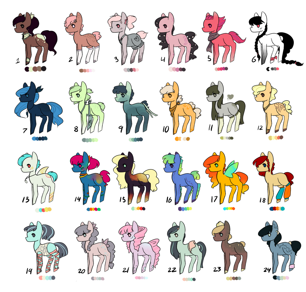 10 Point Mystery Palette Pony Adopts (Closed)