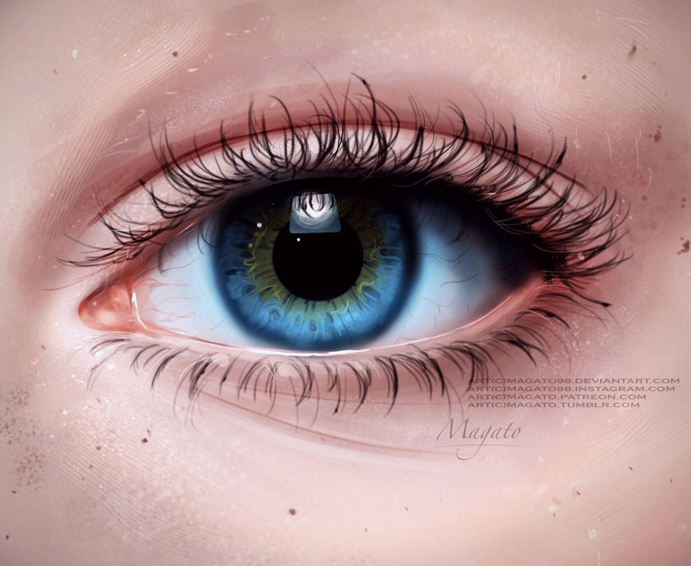 Realistic Eye Drawing by magato98 on DeviantArt
