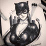 Inktober Day 4 CatWoman