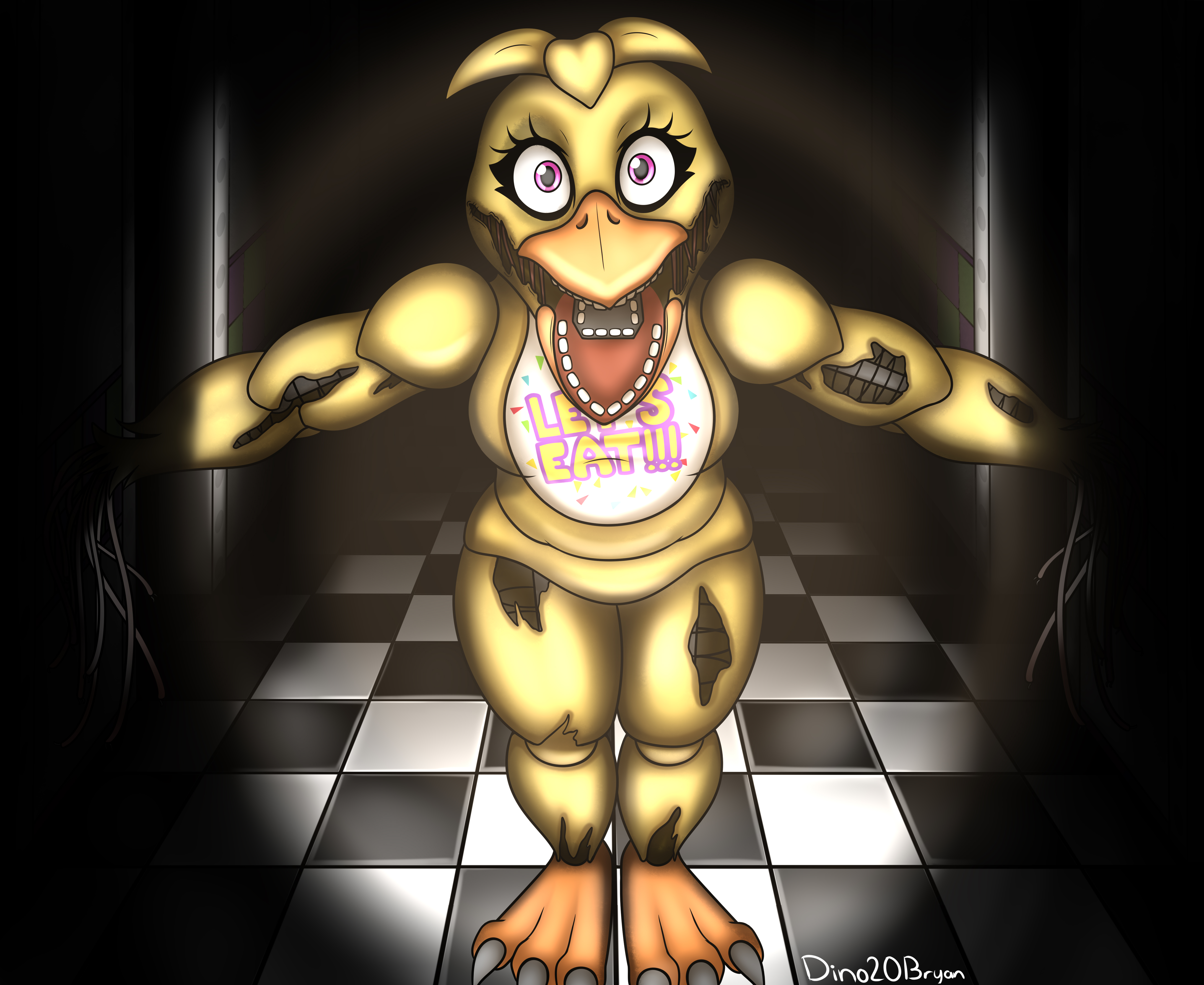 Friday night funkin withered chica. #fivenightsatfreddys #fnaf2 #fnaf