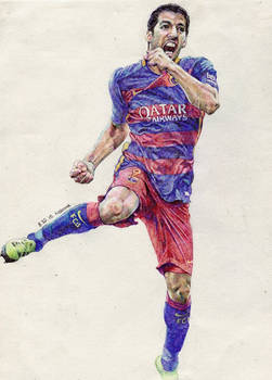 Ball pen series_Luis Suarez