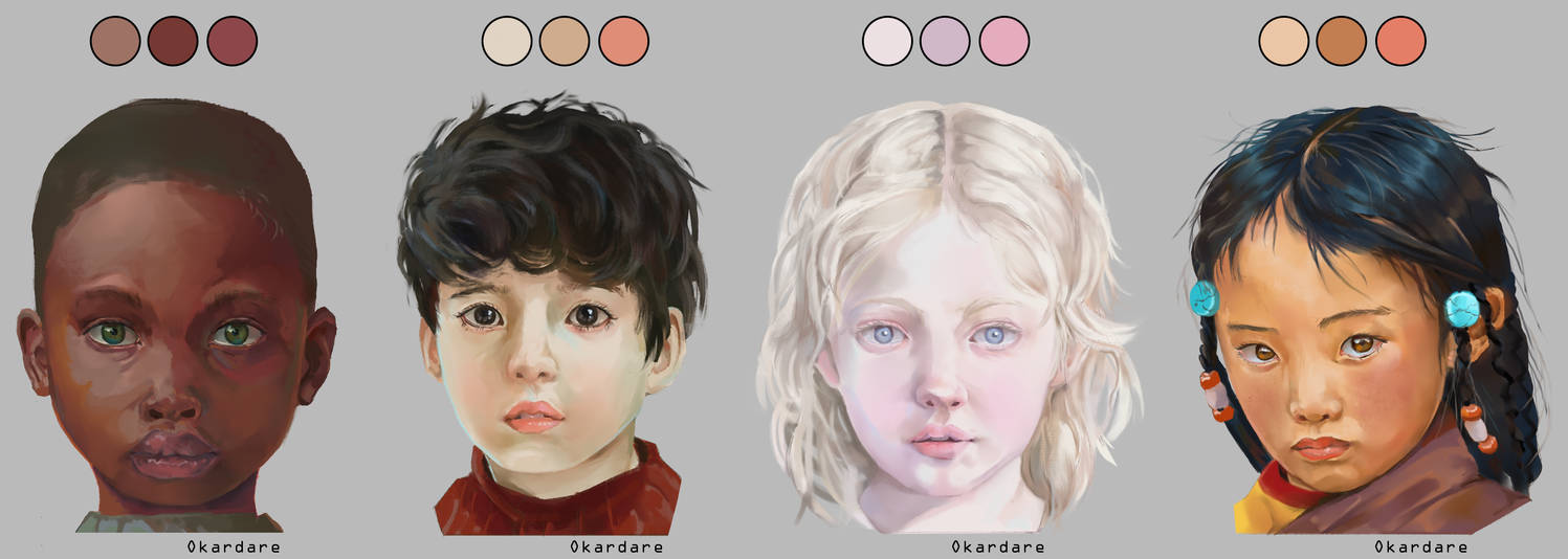 Kids face practice by Okardare on DeviantArt