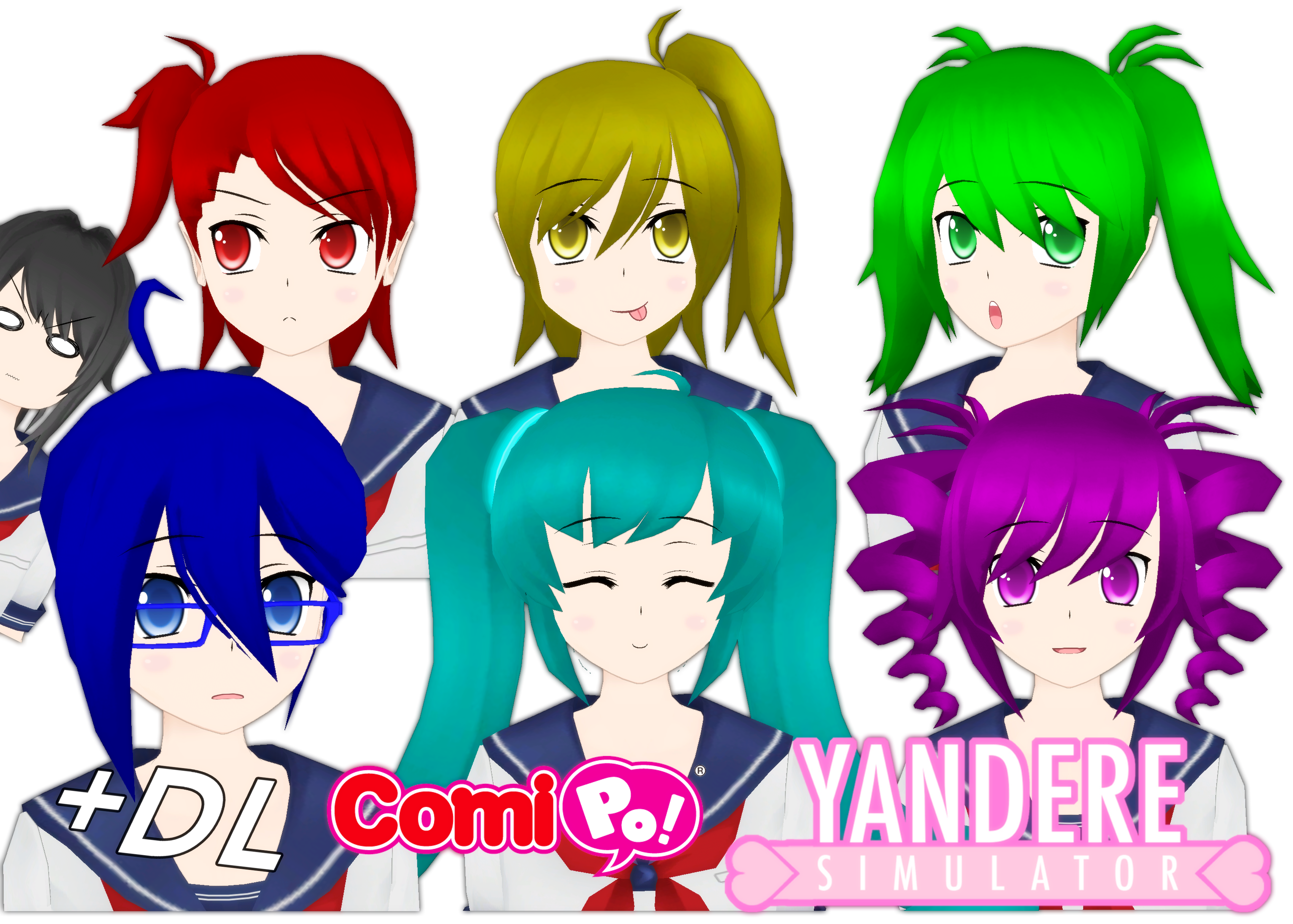 Comipo Rainbow Six Yandere Chan Hairstyles Dl By Strikekid On Deviantart Yandere Chan Hairstyles 2022