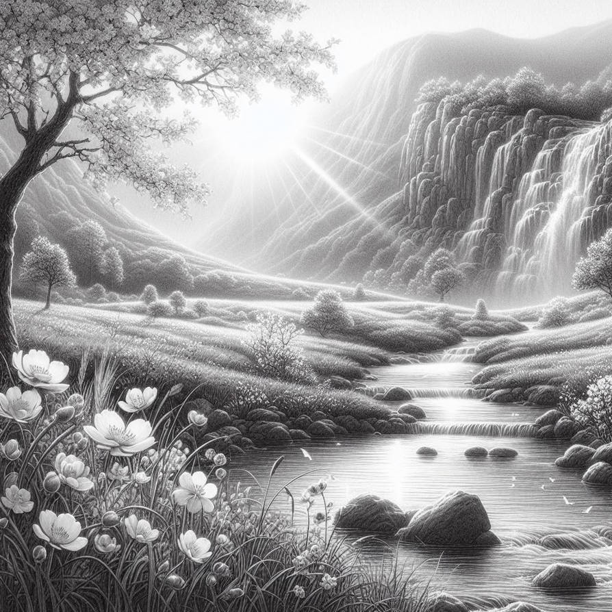 A grayscale landscape 2 by andie2302 on DeviantArt