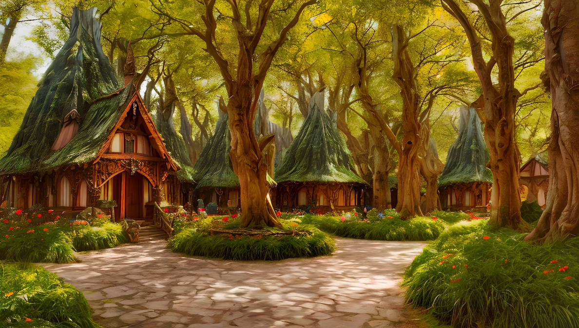 Elf House Animation Elves house in elf city by ForeverCamping on DeviantArt