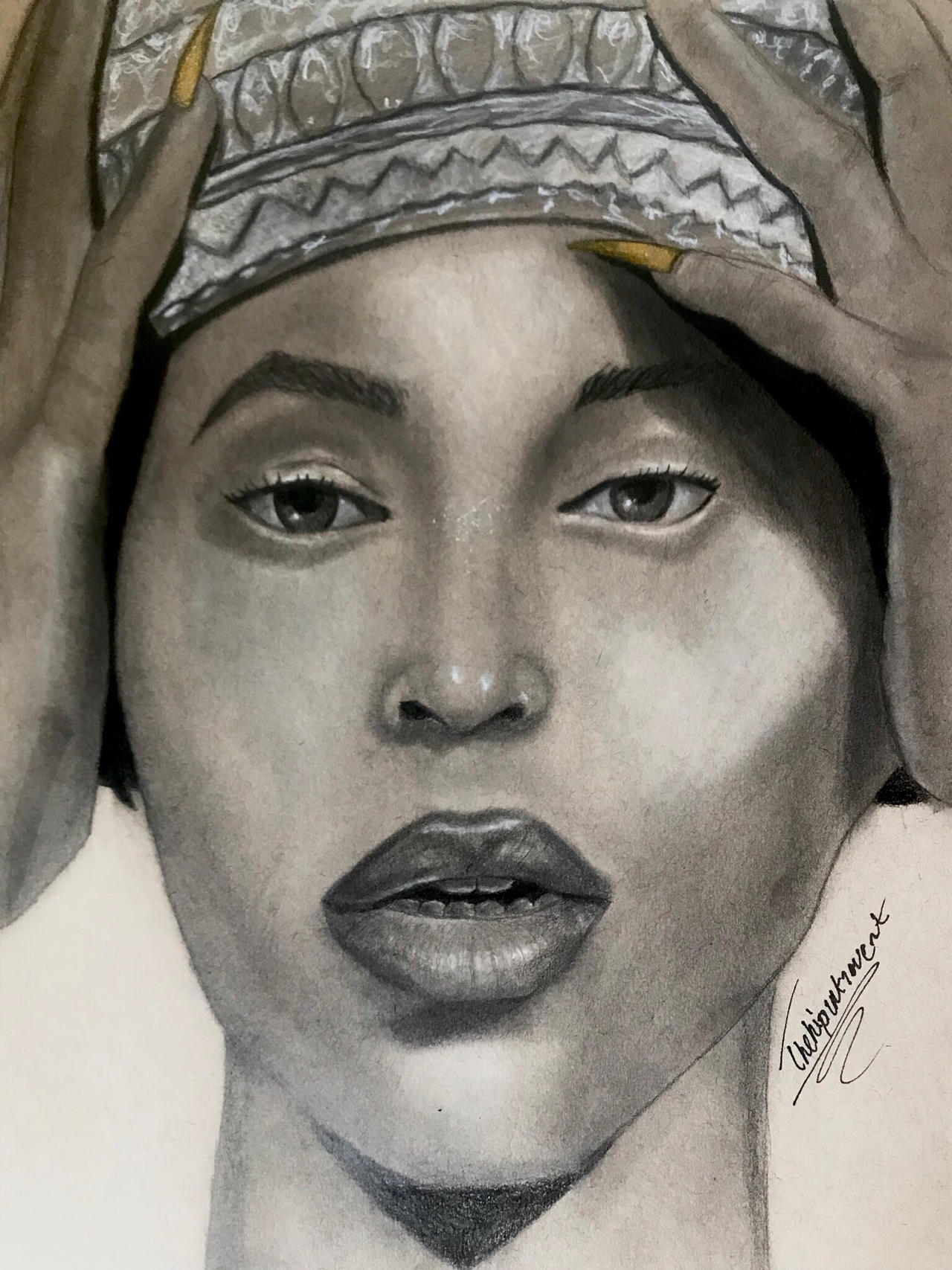 Beyonce Portrait (Colored version) by TheHipIntrovert on DeviantArt