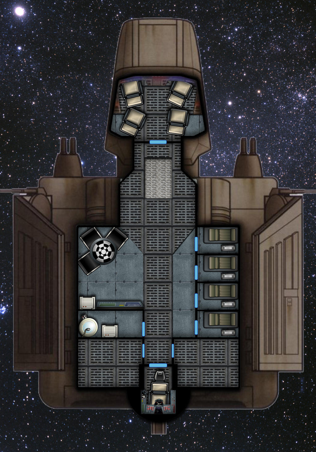 Custom Lambda Interior/ Deck Plan by TheBalzan on DeviantArt