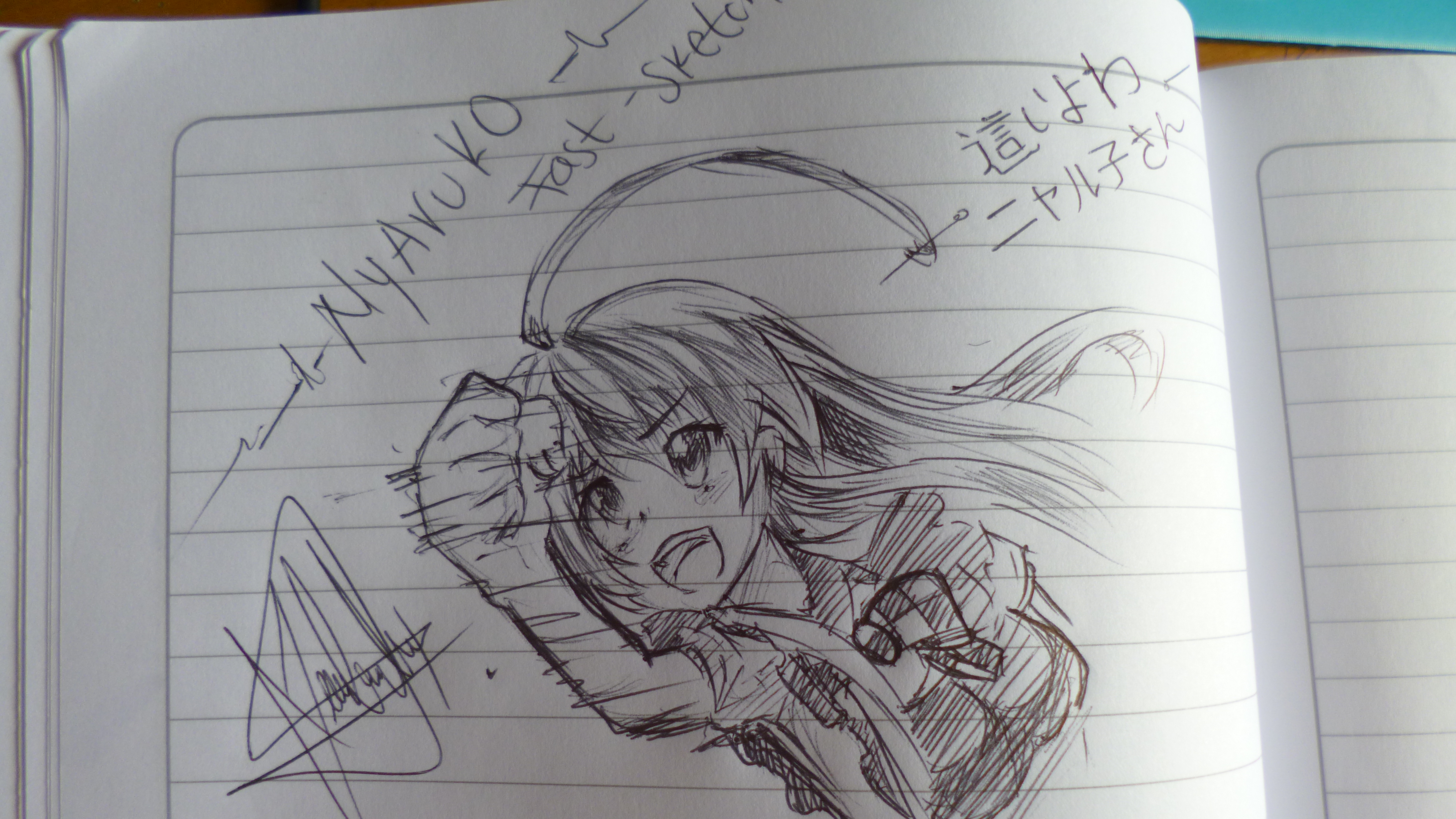 haiyore nyaruko san fast-pen-sketch