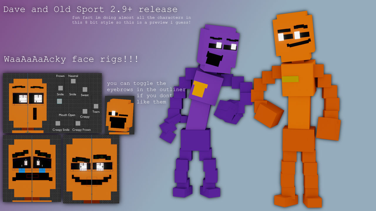Dsaf Rigs Dsaf Pack Blender 3.0 Release Preview by JennyDPeriod on DeviantArt
