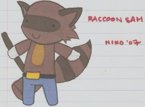 Sam The Racoon Raccoon Sam--- by iNiko on DeviantArt