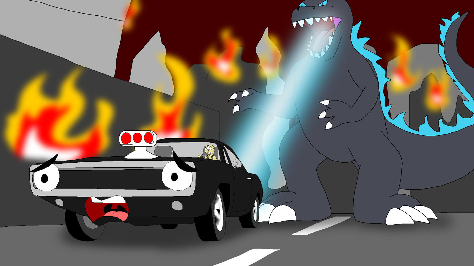 Godzilla Fast The Fast and the Godzilla by HiroHamadaRockz on DeviantArt