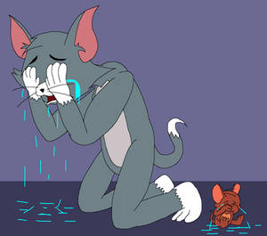 Tom and Jerry started to cry