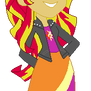 Sunset Shimmer wearing Black Mary Janes Shoes