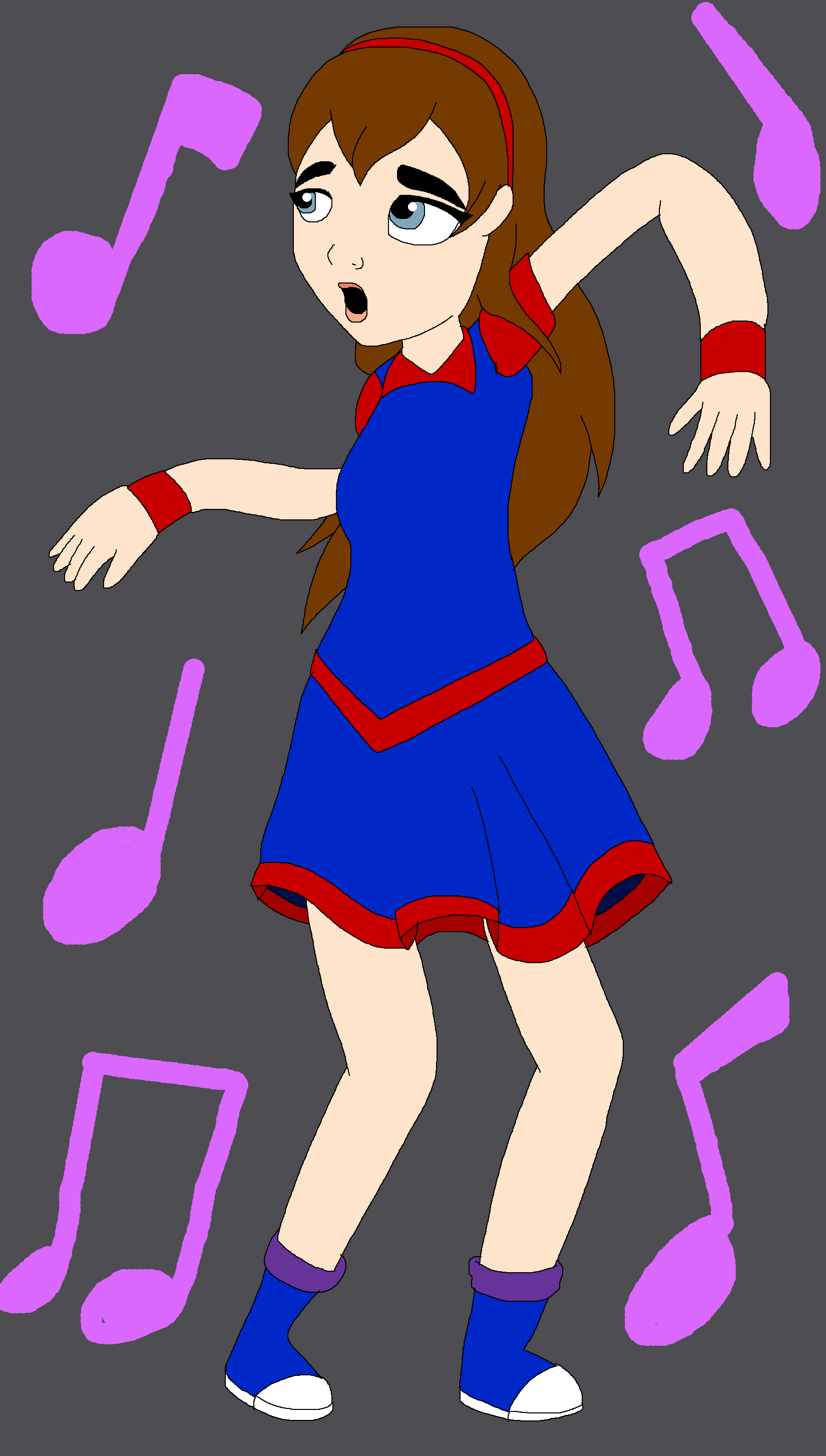 Ava Clark confused with Teeter Dance by HiroHamadaRockz on DeviantArt