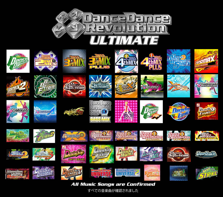 Ddr Ultimate All Music Songs Confirmed By Cartoonanimefan00 On Deviantart