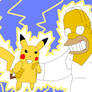 Pikachu used Thunderbolt to Homer