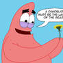 Patrick found a dandelion