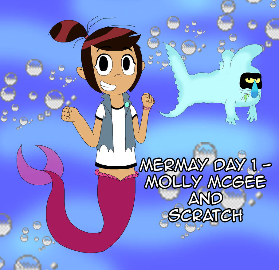 Mermay Day 1 - Molly McGee and Scratch by HiroHamadaRockz on DeviantArt
