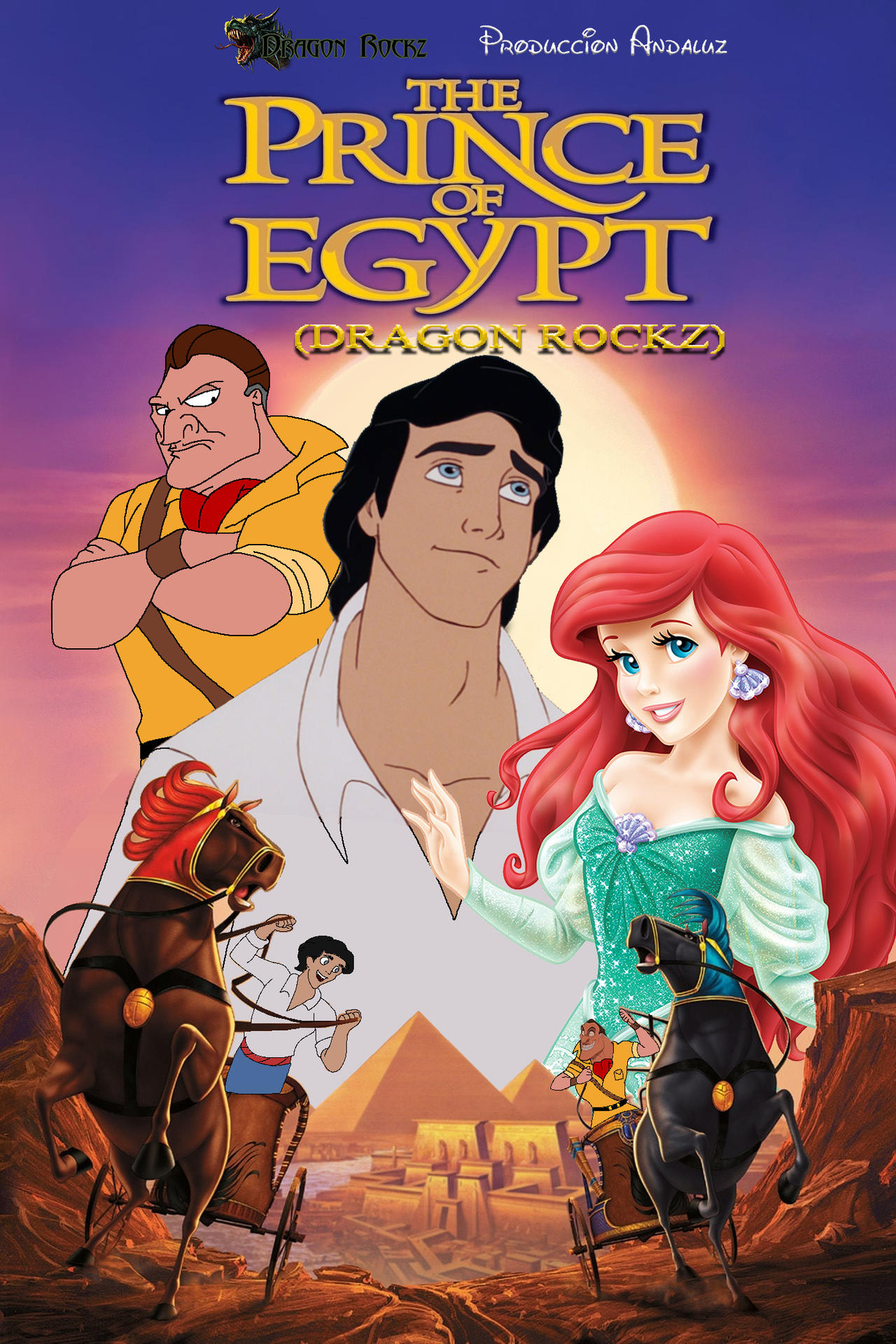 The Prince of Egypt (Dragon Rockz) (VHS DVD Cover) by HiroHamadaRockz