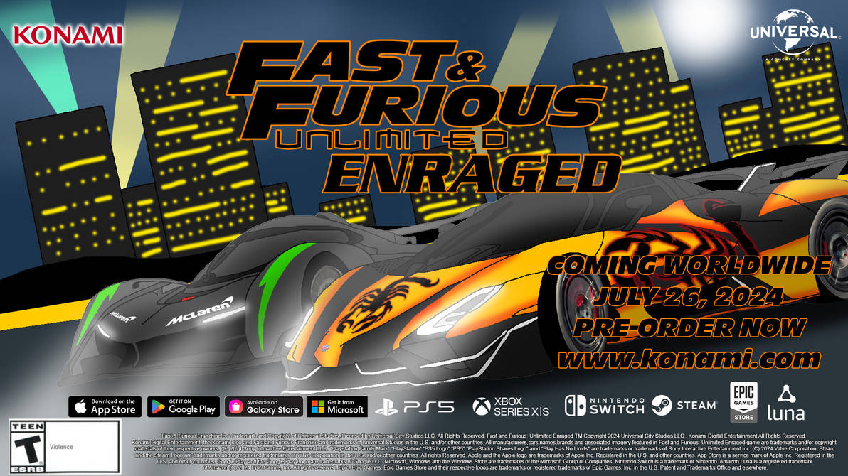 Fast and Furious Unlimited Enraged Promo Advert by HiroHamadaRockz on ...