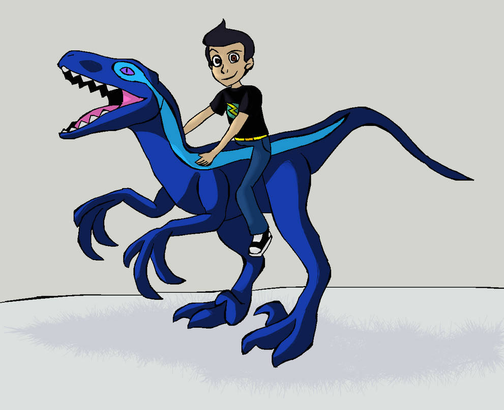 Riding Raptor Wilbur Robinson is riding a raptor (Redrawned) by HiroHamadaRockz on ...