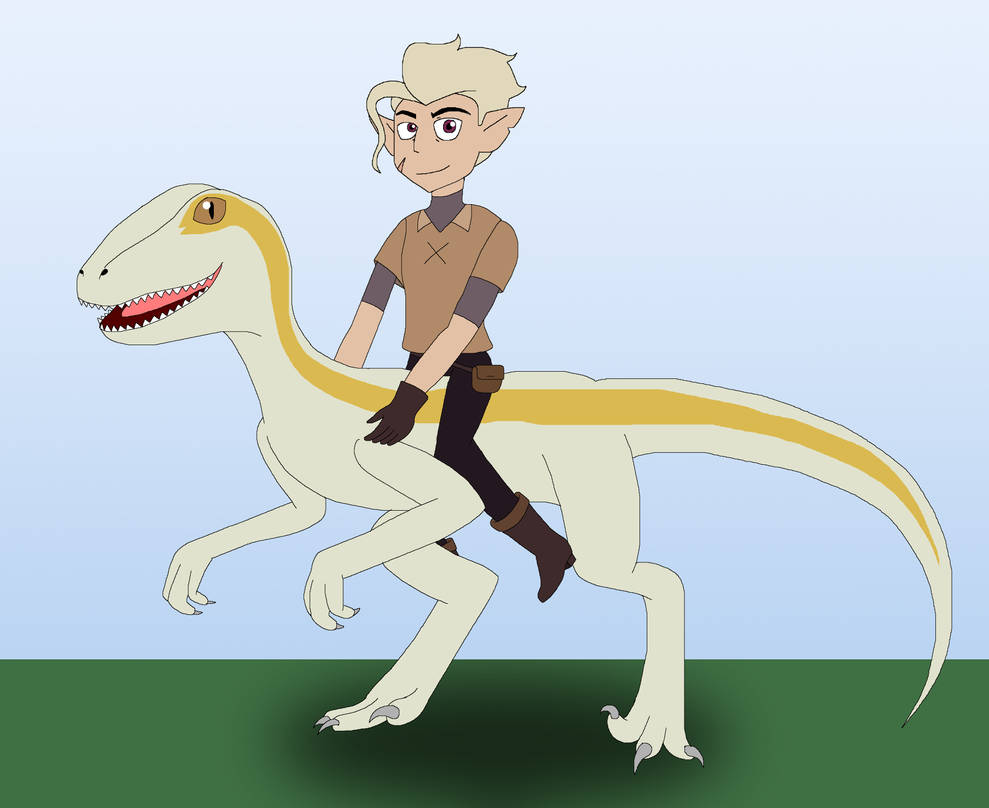 Raider Raptor Rider Hunter riding a raptor by HiroHamadaRockz on DeviantArt