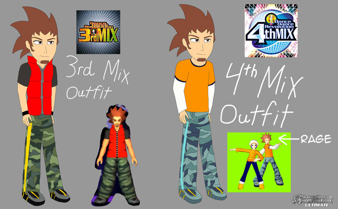 DDR Ultimate - Rage's Outfits by HiroHamadaRockz on DeviantArt