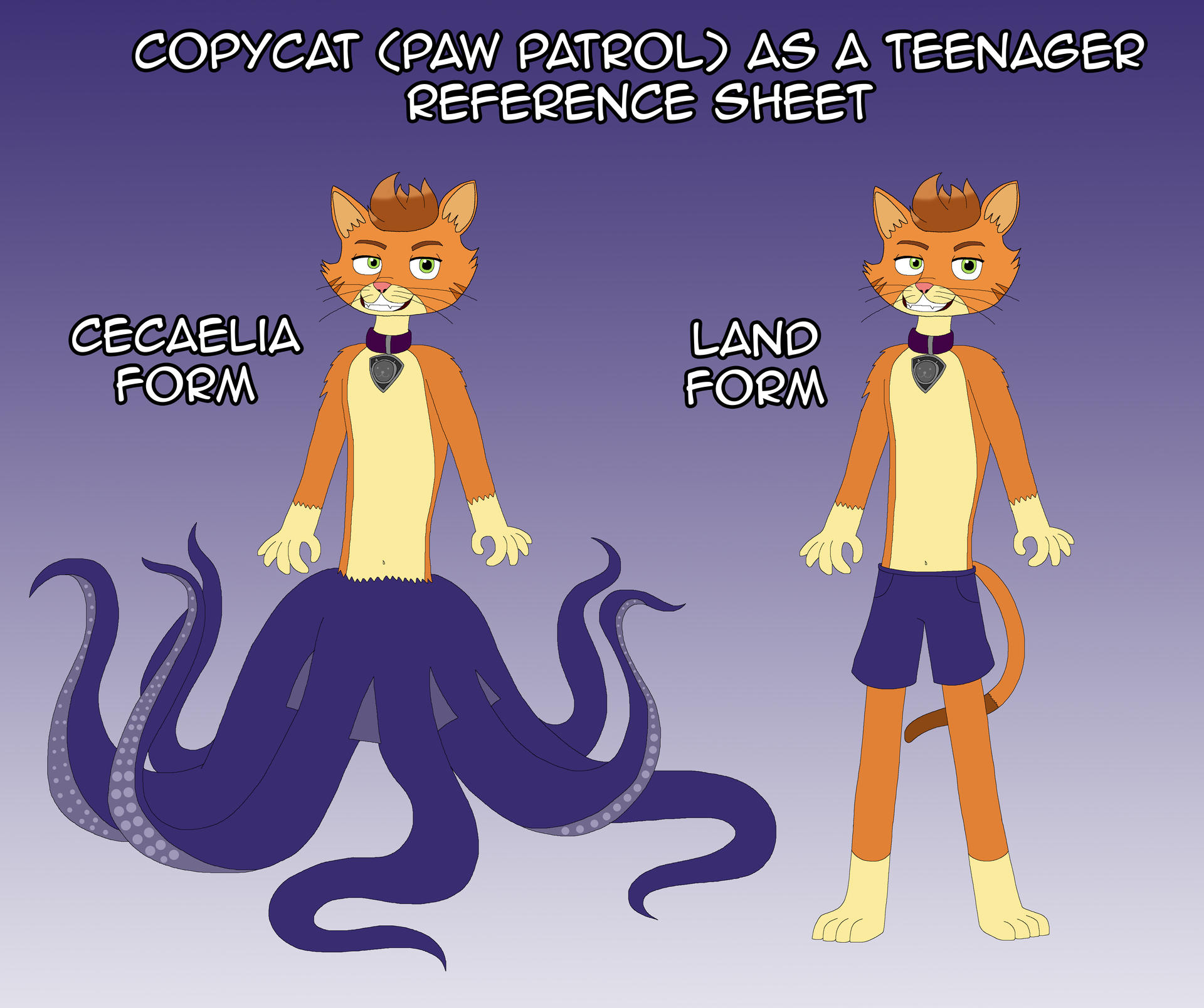 Copycat Drawing Examples Copycat (Paw Patrol) as Teenager Reference Sheet by HiroHamadaRockz on ...