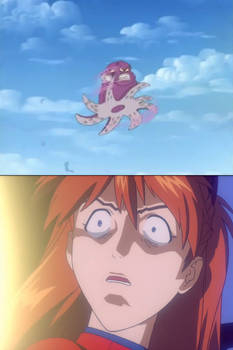 Asuka's Reaction to Dexter Flying