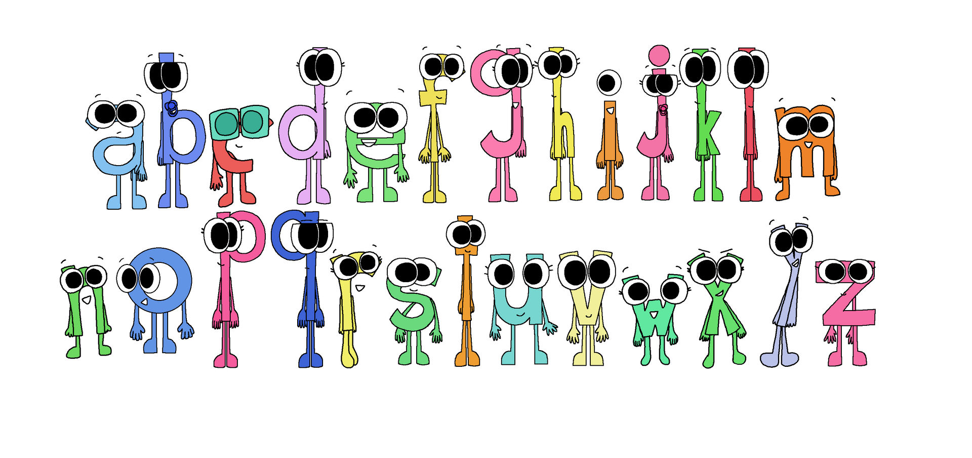 Meet My Alphabet Letters (lowercase) by YanPrincess on DeviantArt