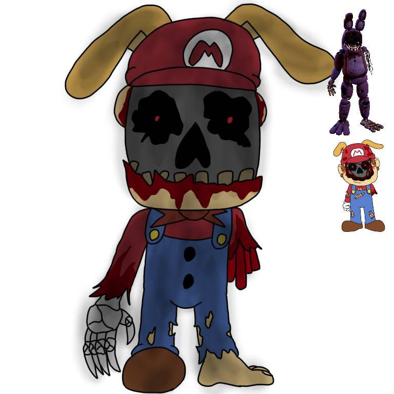 Withered Mario (fnaf 2 design)(fnas) by Nightmaric2 on DeviantArt