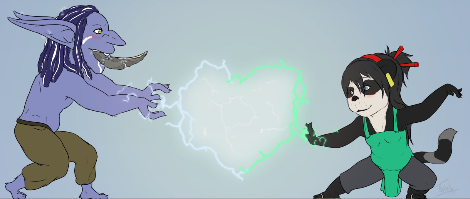 Tiny Rakusa And Xuana by BadBaki on DeviantArt