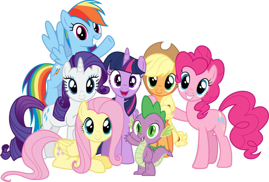 Mane 6 Spike By Jlryan-d8st9px