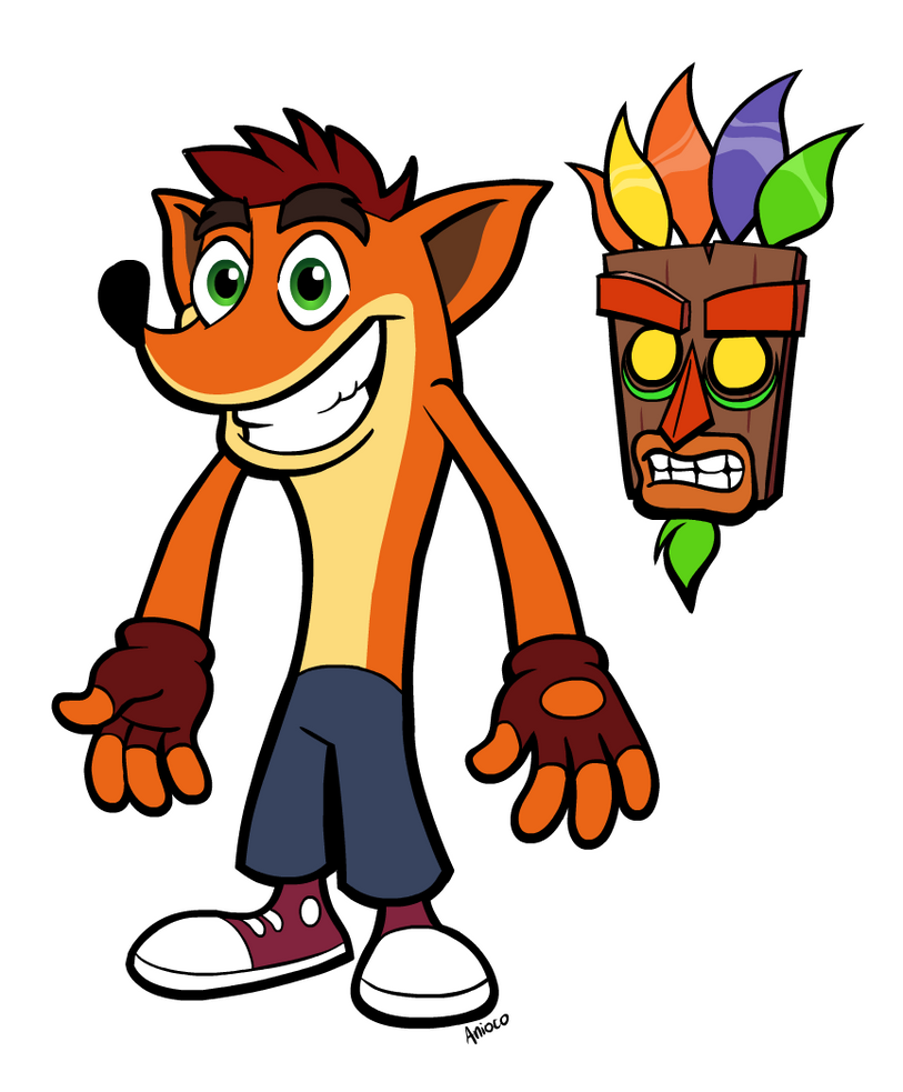 Crash Bandicoot and Aku Aku by Anioco on DeviantArt Crash Bandicoot and Aku Aku by Anioco on DeviantArt