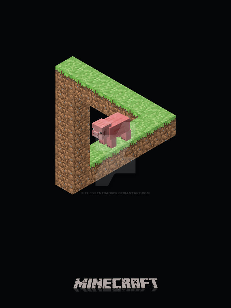 Impossible Minecraft Triangle by TheSilentBadger on DeviantArt