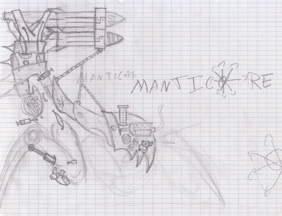 Manitcore Cartoon Manticore by PunkiePie on DeviantArt
