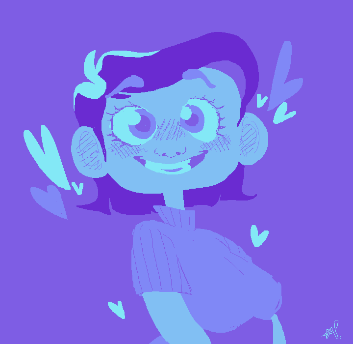 Cutie Purple Girl