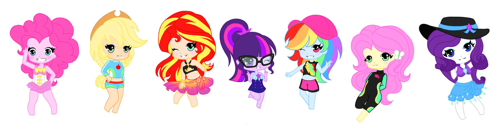 Chibi Swimsuit by Ocean-Drop on DeviantArt