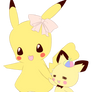 Pikachu Mommy And Pichu Baby