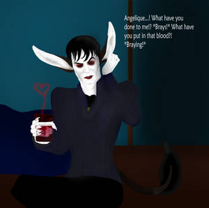 Barnabas drinks donkey blood and it happend