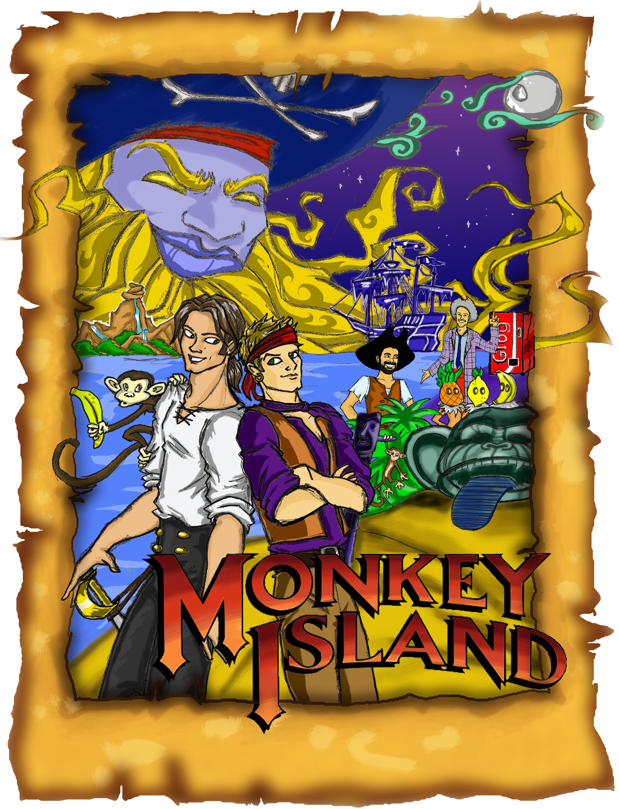 J2 - Monkey Island. Poster