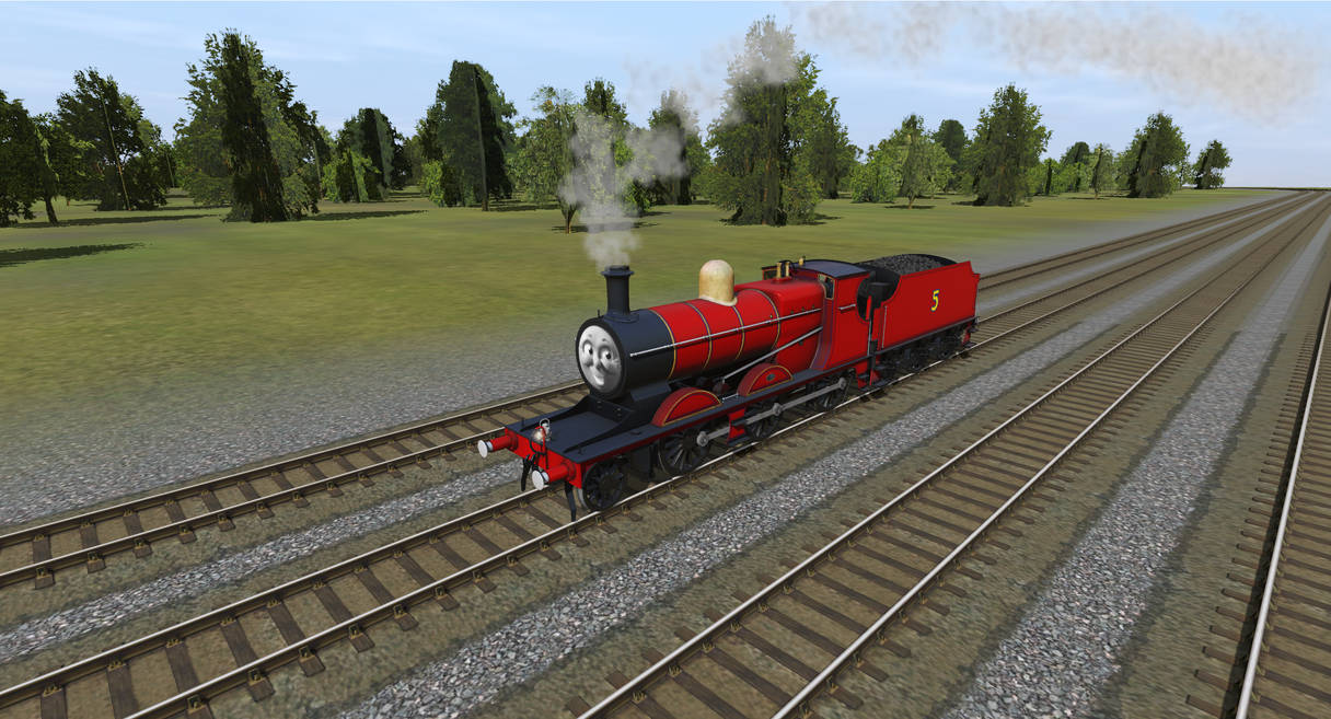 Rms First Red Engine James The Red Engine by No-1-Production on DeviantArt