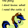 Pony, (Whats i need the cutie?)