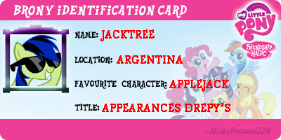 Brony MY ID Card Jacktree YEAH!