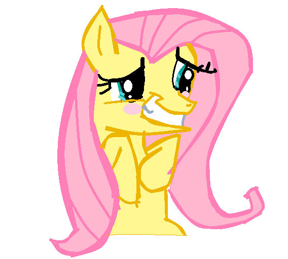 Fluttershy blushing